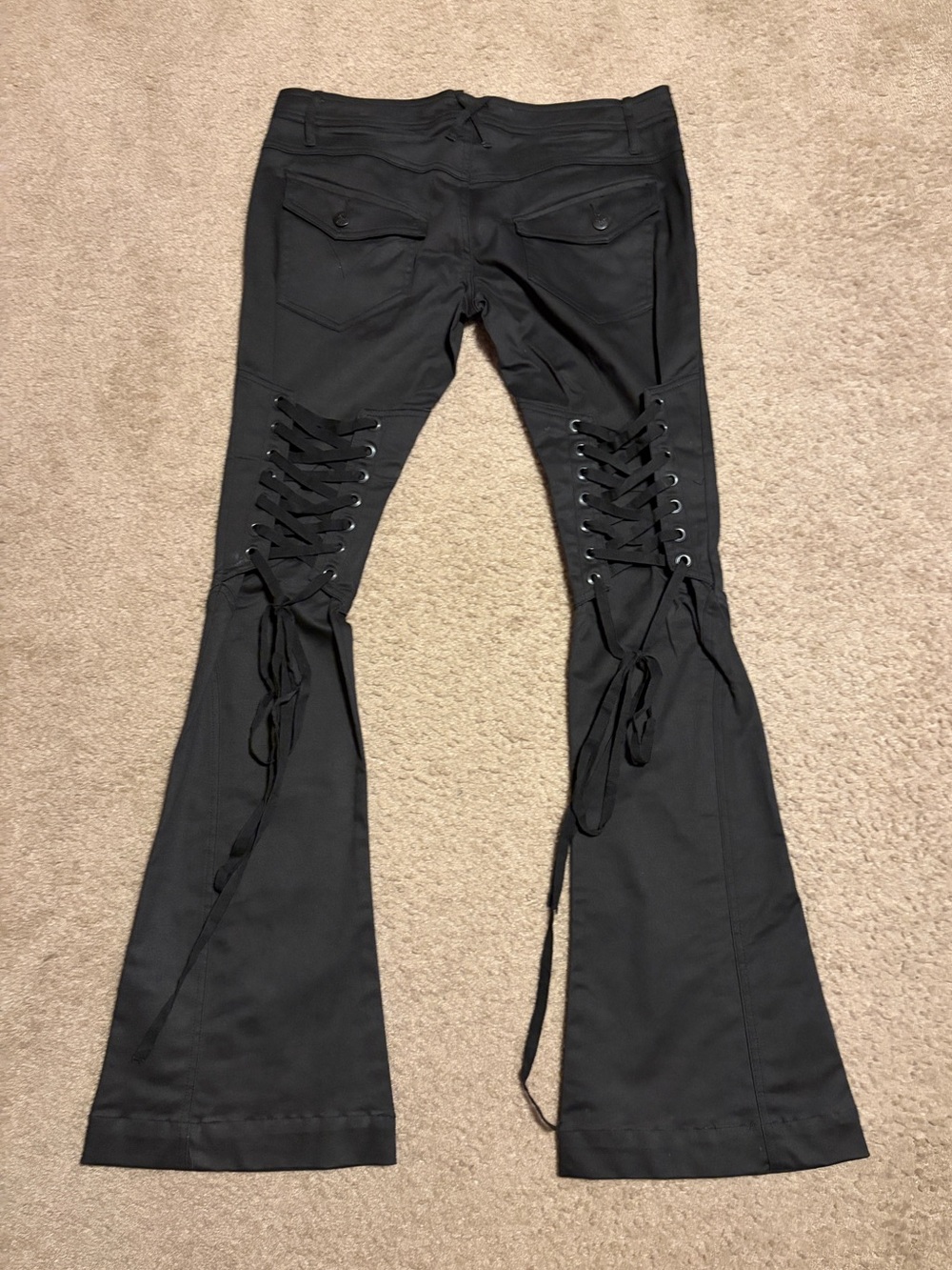 Lip Service Lace back black pants Style 63-345